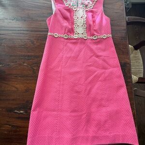 Lilly Pulitzer Pink Dress with White Accents